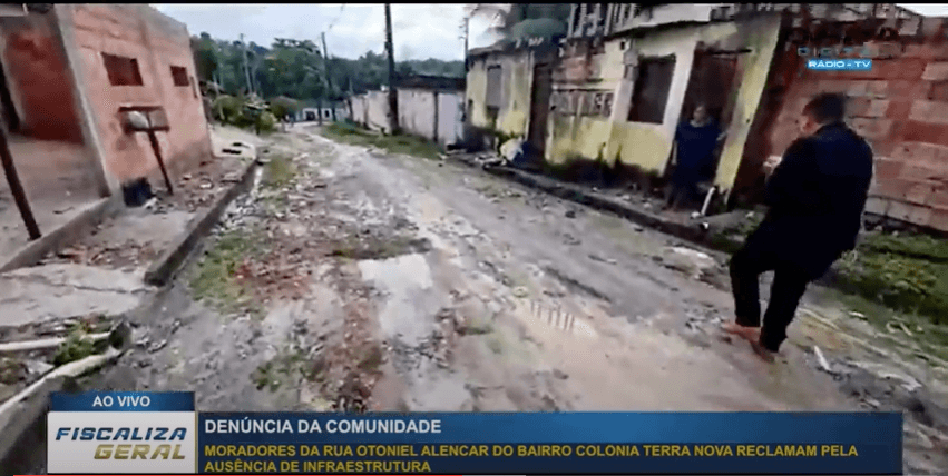 Moradores do Colônia Terra Nova sofrem com falta de infraestrutura