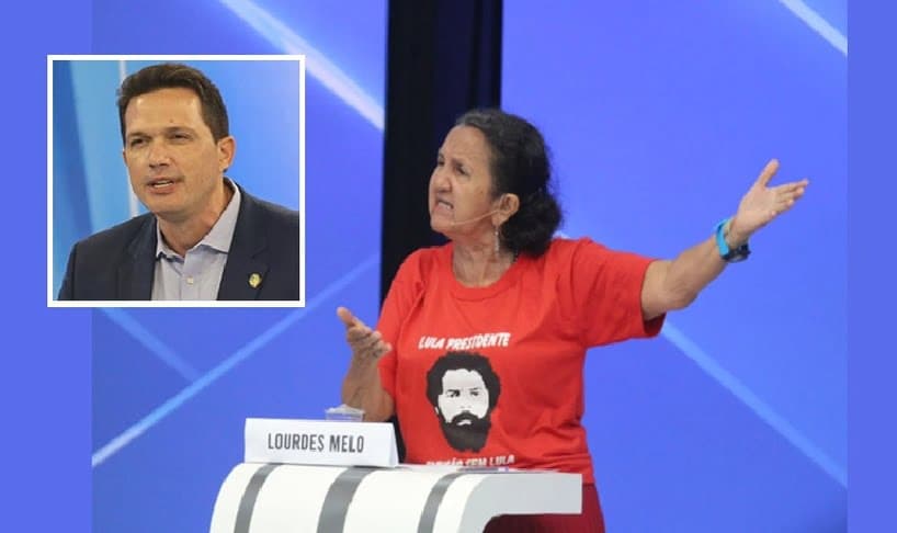Vídeo: candidata exige que coronel entregue arma durante debate no Piauí