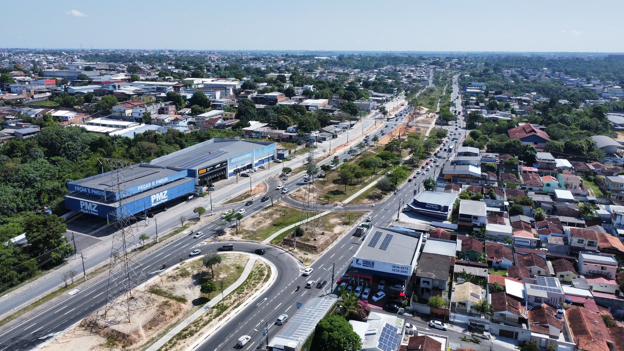 Trecho da Av. das Torres sofre alteração a partir desta quarta (26) para obras de viaduto