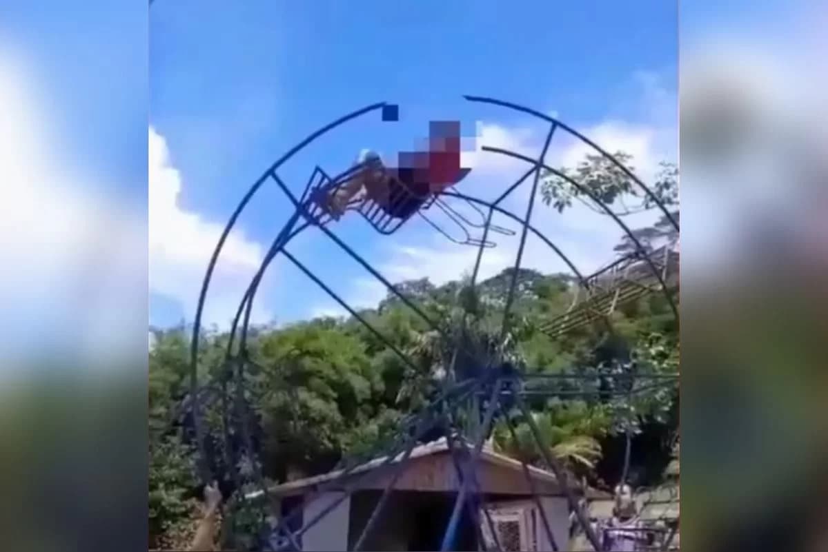 VÍDEO: Mulher sofre acidente em brinquedo que simula roda gigante e morre, em MG