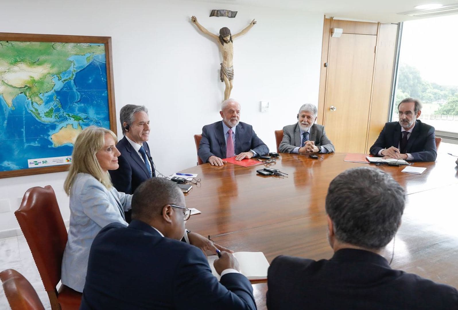 Após reunião de 2h com Lula, Blinken evita falar sobre Gaza