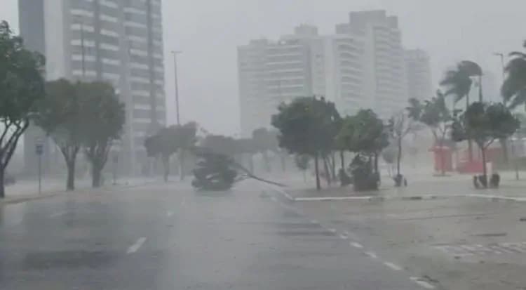 Prefeitura de Manaus registra seis ocorrências durante chuvas na cidade
