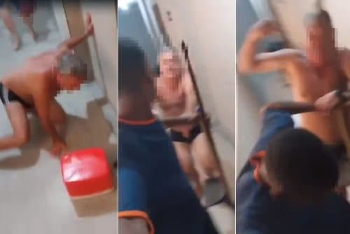 VÍDEO: Faxineiro de prédio é agredido por morador após discussão sobre traje de banho, em SP