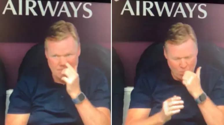VÍDEO: Técnico da Holanda é flagrado comendo ‘meleca’ em jogo da Eurocopa