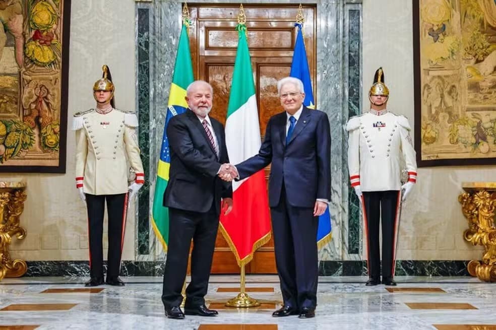 Lula e presidente da Itália reúnem-se no Palácio do Planalto nesta segunda-feira (15/07)