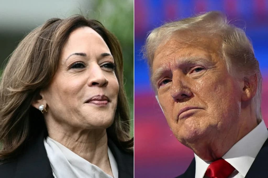 EUA: Nova pesquisa aponta Kamala na frente de Trump, com apoio de mulheres e hispânicos