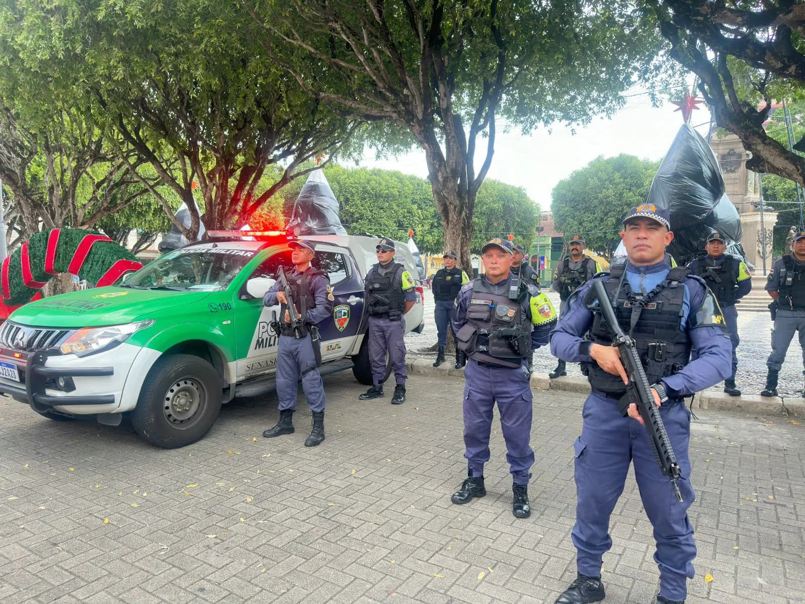 Natal Mais Seguro: policiamento é reforçado em pontos turísticos e comerciais no Centro