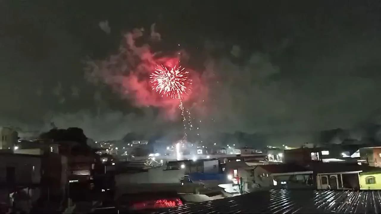Facção criminosa ‘CV’ solta fogos para comemorar ações criminosas no AM