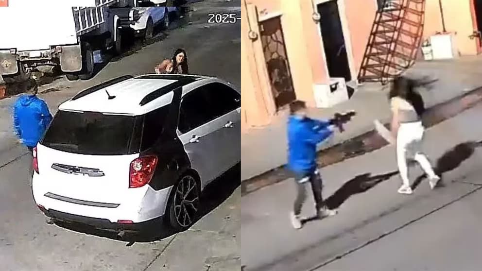 IMAGEM FORTE: mulher é assassinada com fuzil pelo ex-companheiro; crime foi gravado por câmeras