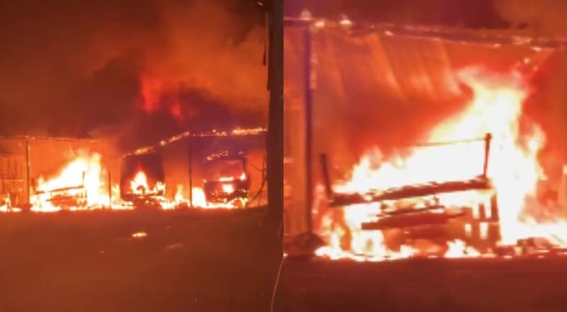 VÍDEO: Ônibus são incendiados por facção após morte de suspeitos em troca de tiros com a polícia em Envira