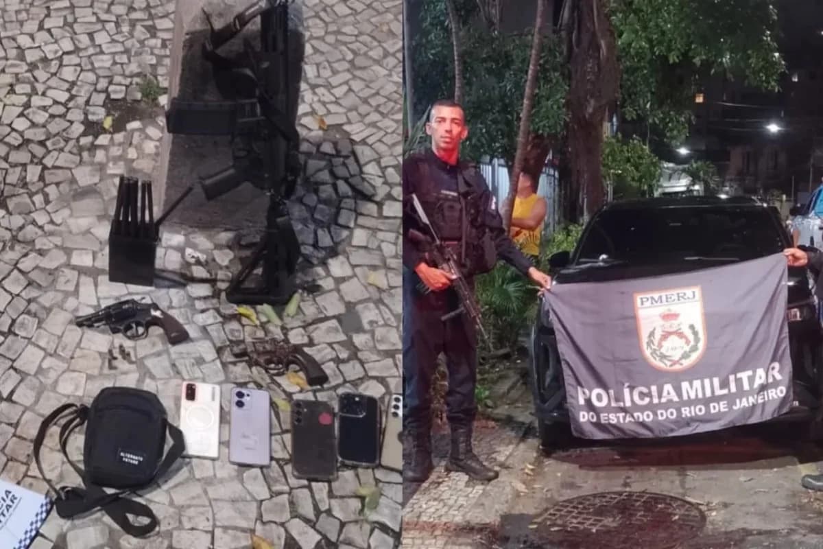 Perseguição policial no RJ acaba com 1 suspeito morto e 5 presos