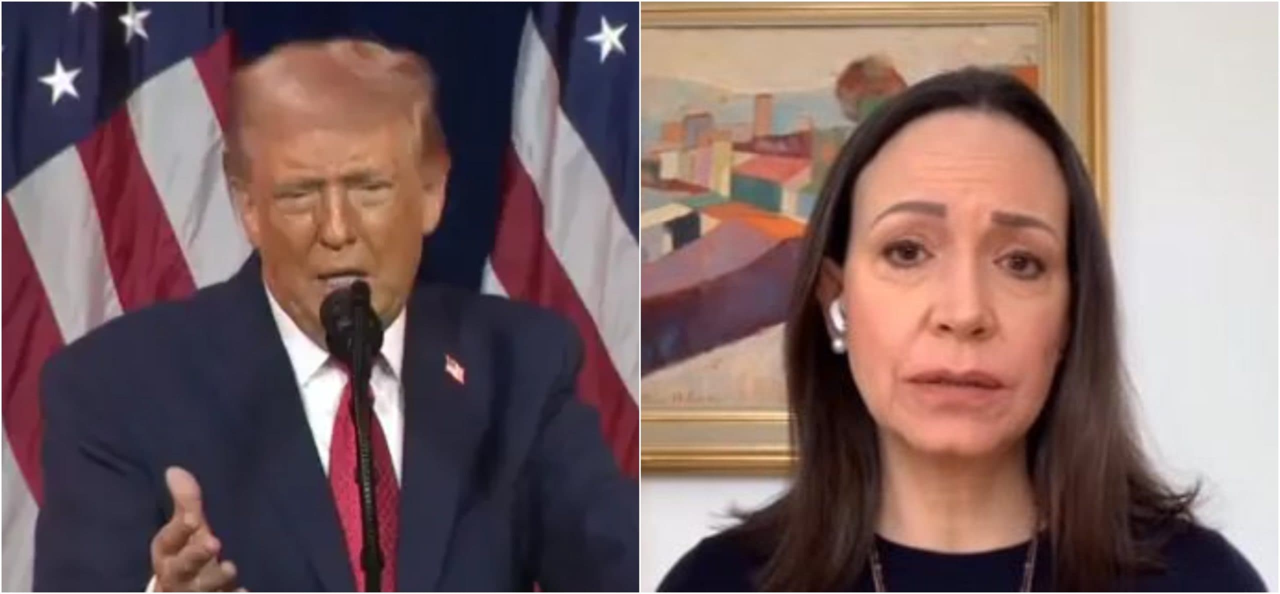 Trump se encontra com ganhadora do Nobel da Paz nesta quinta-feira (15)