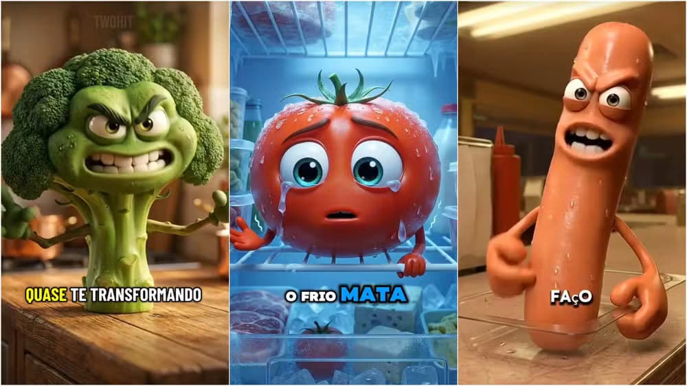 Alimentos que falam? A nova febre de vídeos com IA levantam questões sobre limites, utilidade e (des)informação