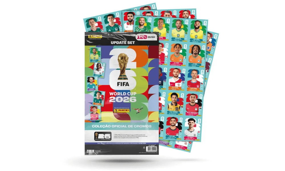 Com Neymar, Panini lança kit de atualização do álbum da Copa do Mundo 2026