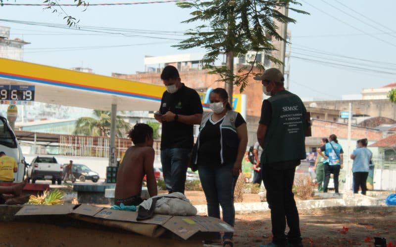 Manaus será uma das primeiras cidades do país a mapear população de rua