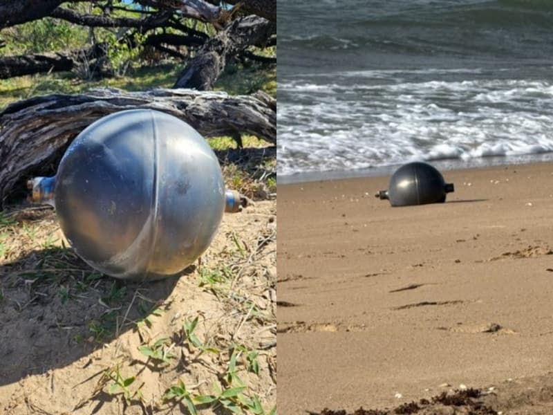 Esferas metálicas misteriosas são encontradas em praia na Austrália