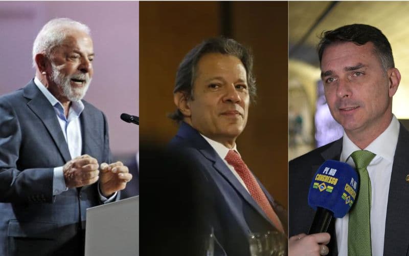 AtlasIntel: tanto Lula quanto Haddad aparecem à frente de Flávio Bolsonaro