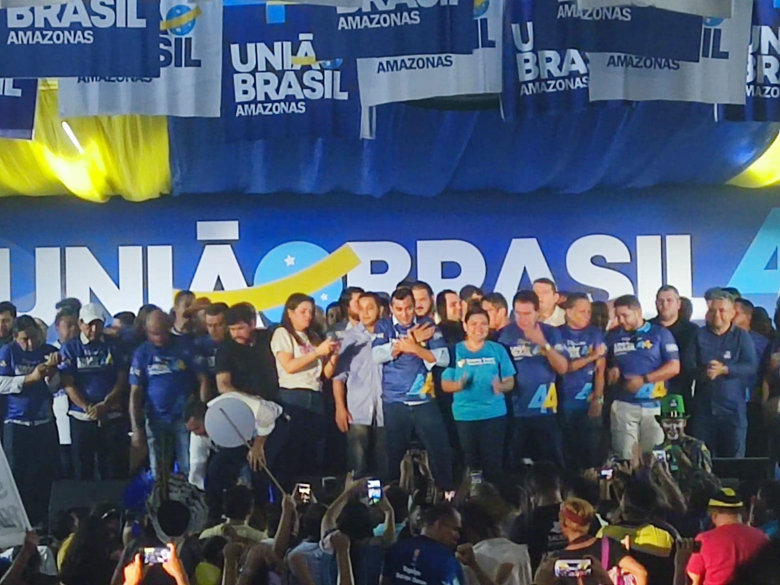 Presença de Adail Filho causa surpresa em evento de filiação de Wilson Lima