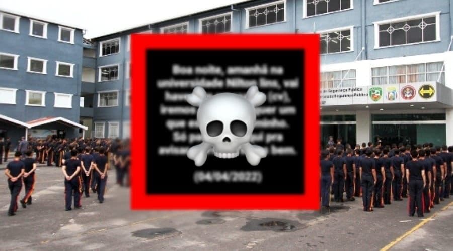 ‘Fake news’ em ameaças contra o colégio da Polícia Militar