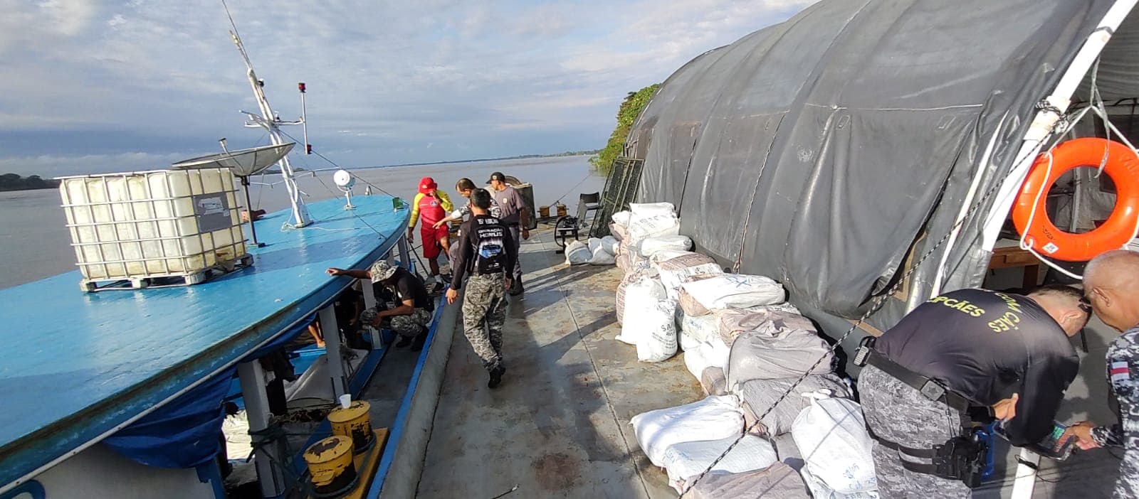 AM: cinco homens são presos com mais de 6 toneladas de pescado ilegal