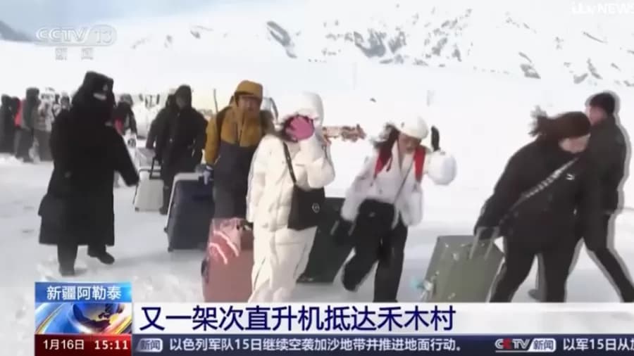 VÍDEO: Mil pessoas ficam presas em área de esqui na China
