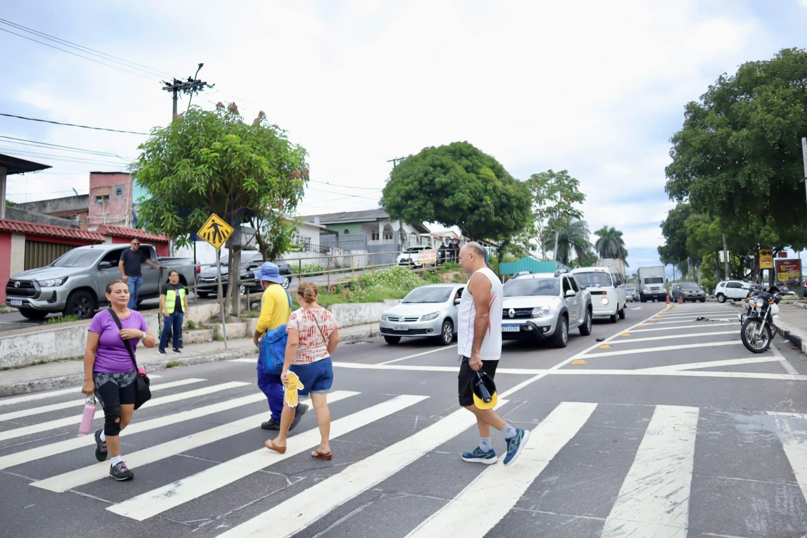 Trecho sofre alteração para melhorar tráfego de veículos na Av. Rodrigo Otávio, em Manaus