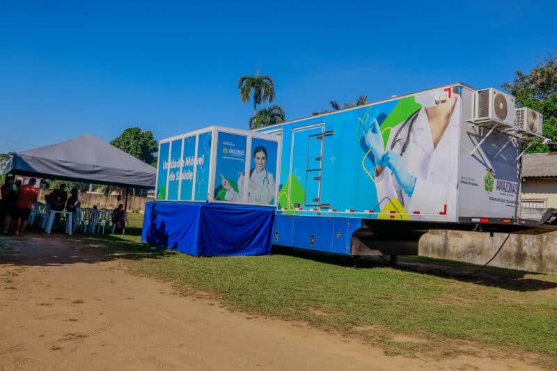Confira serviços oferecidos pela Carreta da Saúde no bairro Lagoa Azul