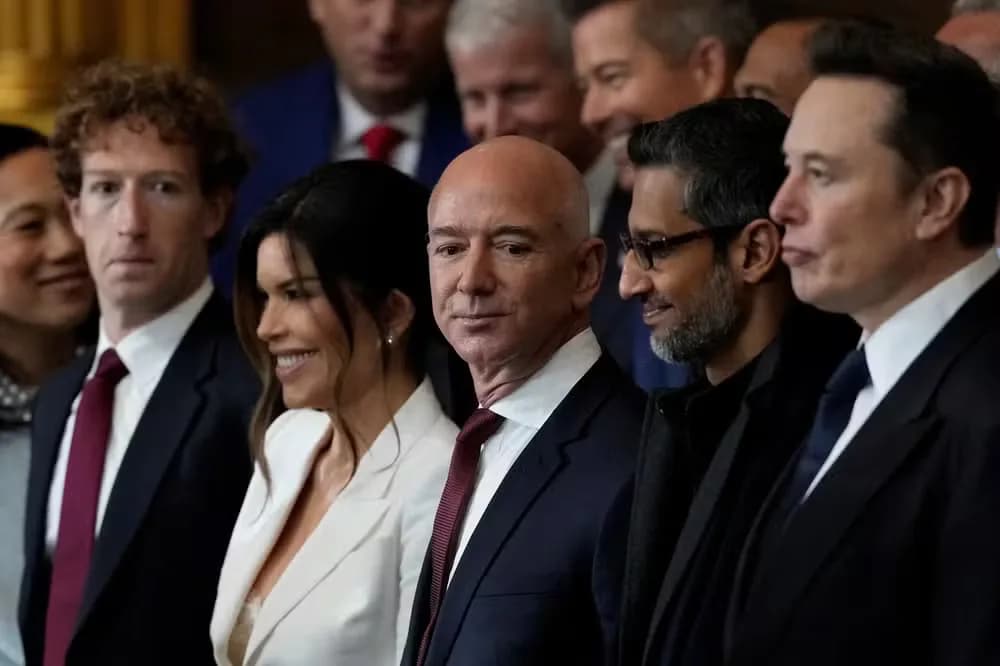 Bilionários do ramo de tecnologia celebram posse de Trump nos EUA