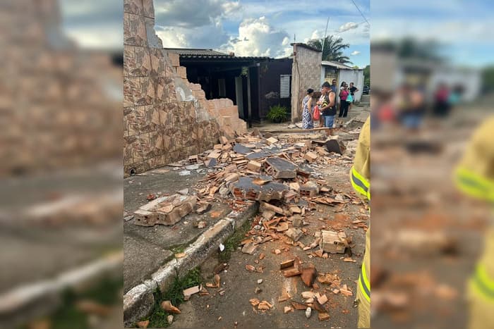 VÍDEO: Homem sob efeito de drogas atropela tia de 49 anos e derruba muro de casa no DF