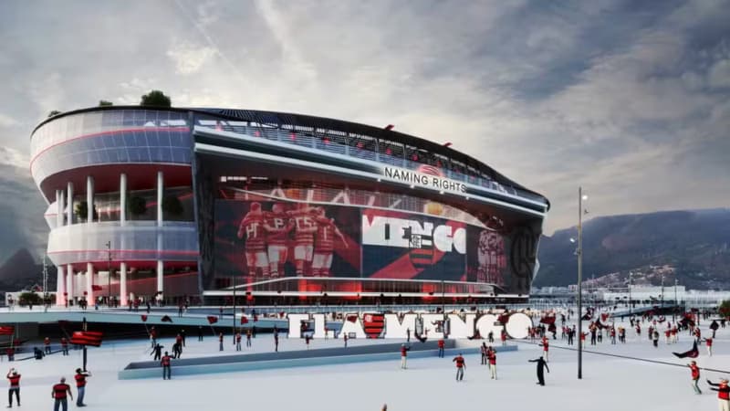 Flamengo projeta inauguração do próprio estádio em 2036