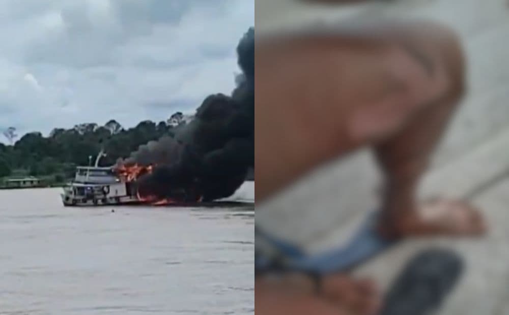 Explosão em embarcações durante transbordo de combustível deixa cinco feridos em Anori