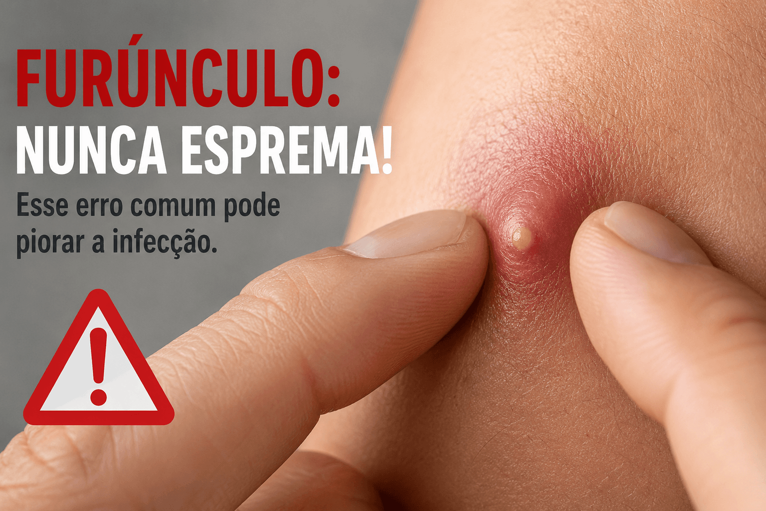 Erro comum ao tratar furúnculo pode piorar a infecção; veja 6 cuidados simples