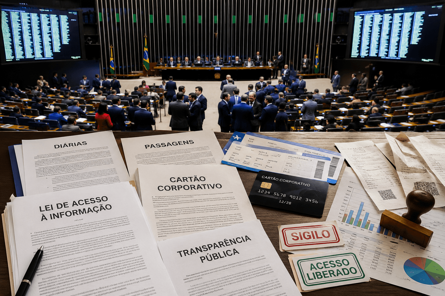 Diárias, viagens e cartões: proposta quer expor despesas hoje mantidas em sigilo
