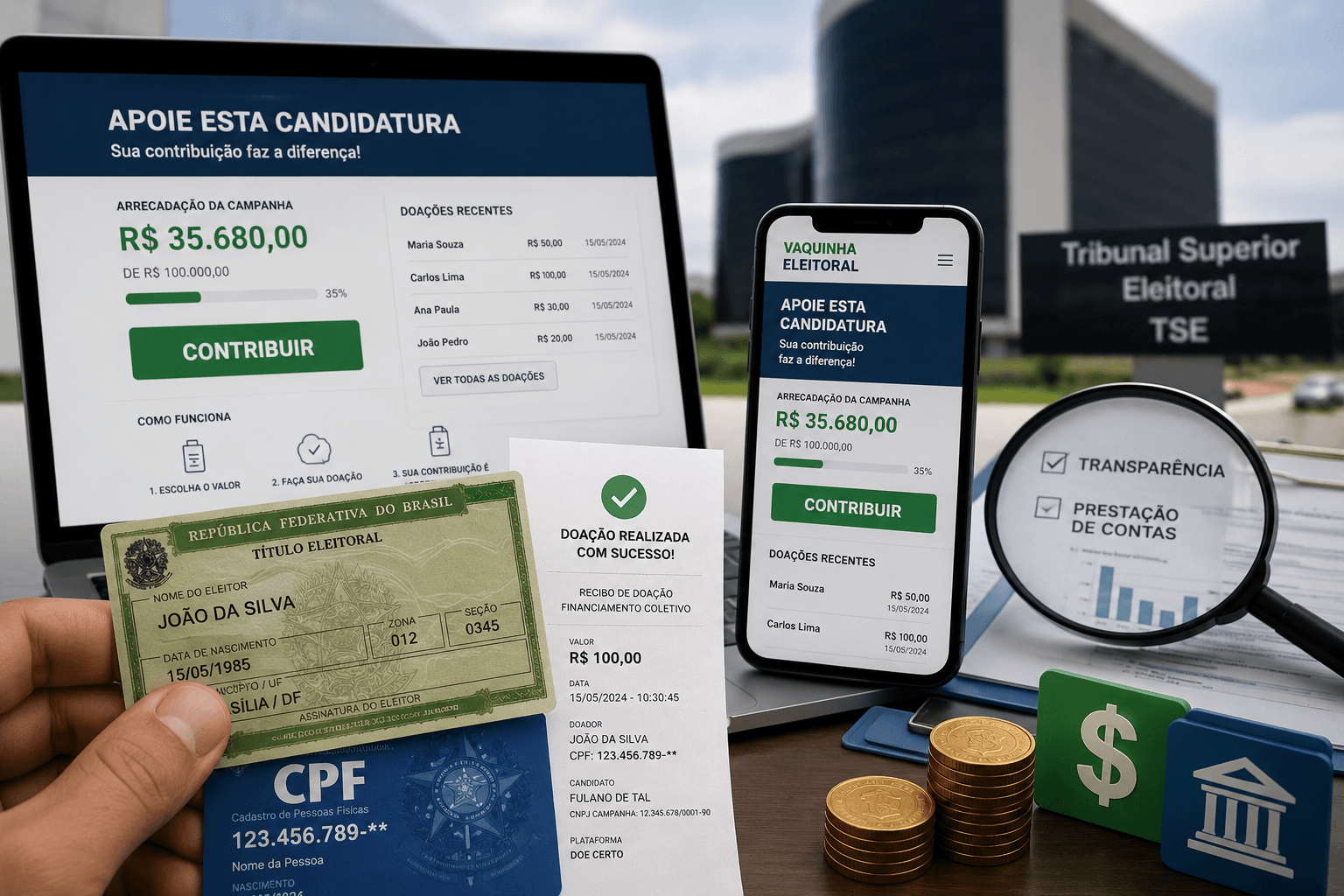Doação para candidato? Conheça as regras da vaquinha eleitoral em 2026