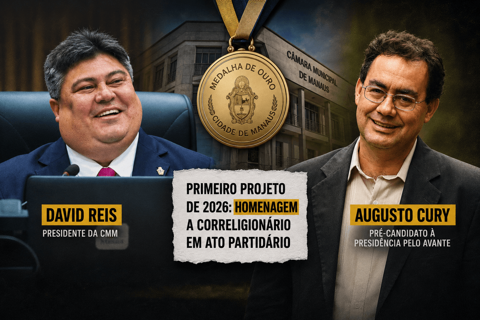 David Reis quebra jejum de projetos na CMM com homenagem a Augusto Cury