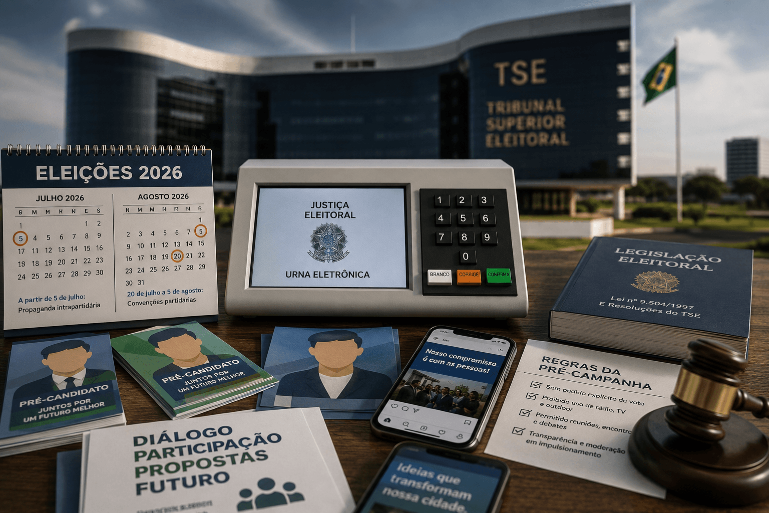 Eleições 2026: Regras da pré-campanha seguem valendo e multas chegam a R$ 25 mil