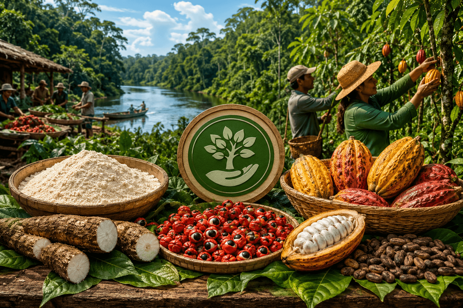 Farinha, guaraná e cacau da Amazônia podem receber certificação inédita no Brasil