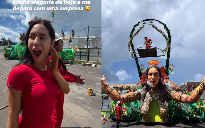 Festival de Parintins 2026: Isabelle Nogueira se emociona ao ganhar alegoria especial
