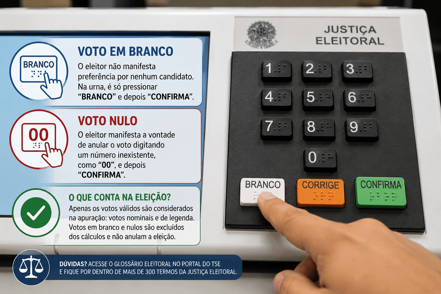 Voto em branco ou nulo? Entenda a diferença e saiba por que eles não anulam uma eleição