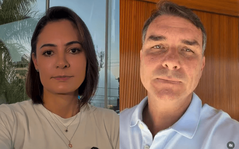 Reconciliação entre Flávio e Michelle é aprovada por 59%, aponta Quaest
