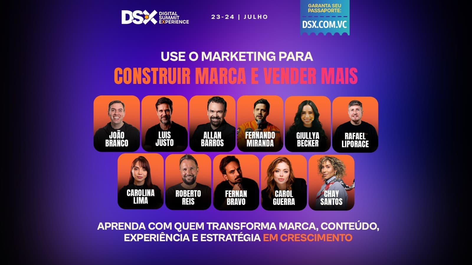 DSX 2026 reúne grandes nomes do marketing para debater o futuro das marcas em Manaus