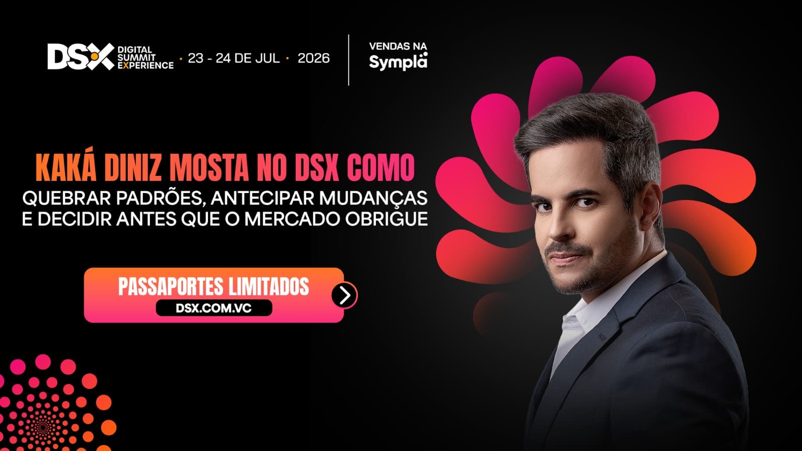Kaká Diniz leva palestra sobre mentalidade e estratégia para o DSX 2026